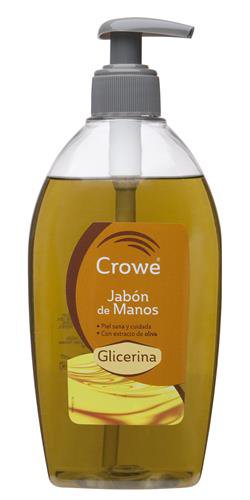 JABON LIQUIDO MANOS GLICERINA CROWE 500ML.