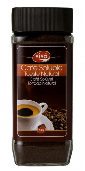CAFE SOLUBLE NATURAL VIVO 200GRS.