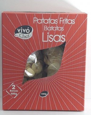 PATATAS FRITAS LISAS VIVO 2x500GRS.