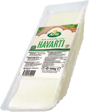 QUESO HAVARTI LONCHAS B/1KG.